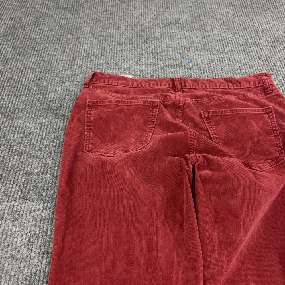Banana Republic Pants Mens 34x34 Red Cotton Corduroy Slim Fit Casual Classic